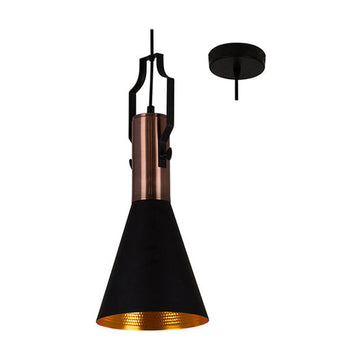 Eurolux Pendant Eleanor 185mm Black/Gold - image 01
