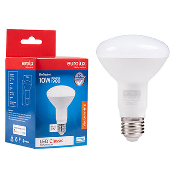 Eurolux LED Globe Reflector R80 Classic 10w E27 3000K N in Electrical & Lighting,Lighting,Globes & Tubes
