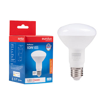 Eurolux LED Globe Reflector R80 Classic 10w E27 3000K N - image 01