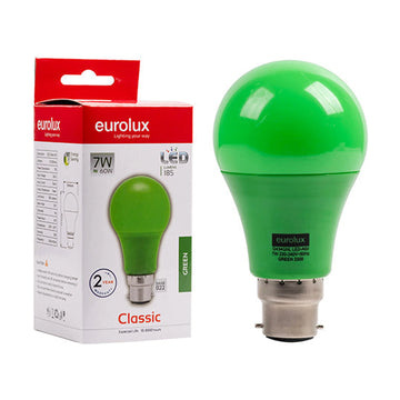 Eurolux LED Globe A60 Coloured Classic 6w B22 Green N - image 01
