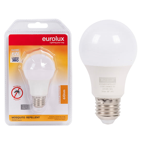 Eurolux Mosquito Repellent Globe 6w LED E27 N in Electrical & Lighting,Lighting,Globes & Tubes