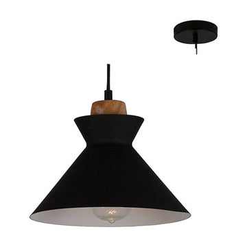Eurolux Pendant Charlotte 255mm Black/Wood - image 01