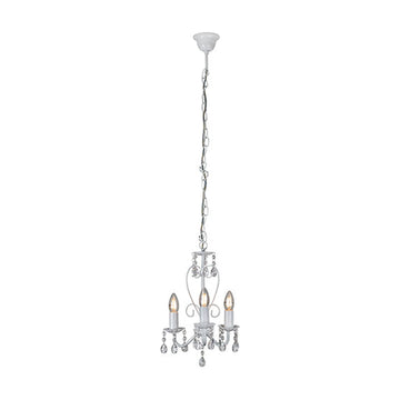 Eurolux 3LT Cleo Chandelier 255mm White - image 01
