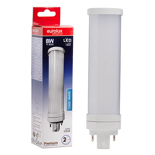 Eurolux LED PL 2Pin Premium 10w G24d 4500K in Electrical & Lighting,Lighting,Globes & Tubes