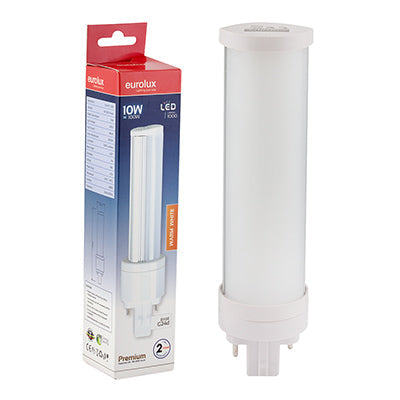 Eurolux LED PL 2Pin Premium 10w G24d 3000K in Electrical & Lighting,Lighting,Globes & Tubes