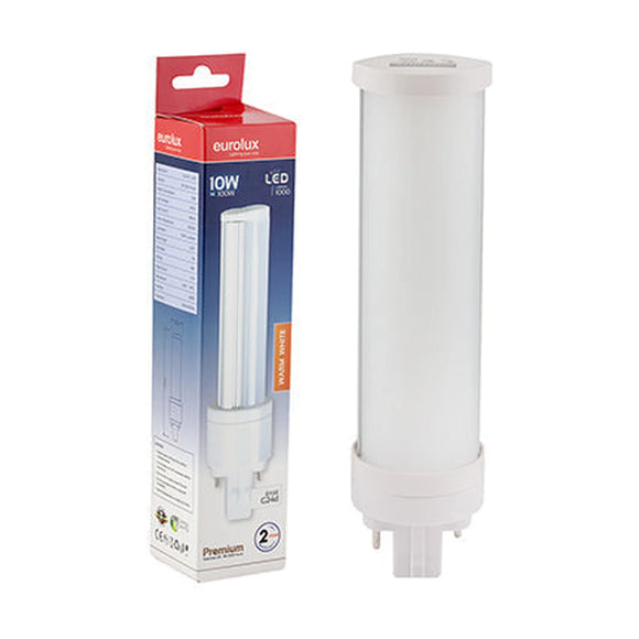 Eurolux LED PL 2Pin Premium 10w G24d 3000K - image 01