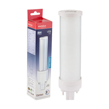 Eurolux LED PL 2Pin Premium 8w G24d 4500K - image 01