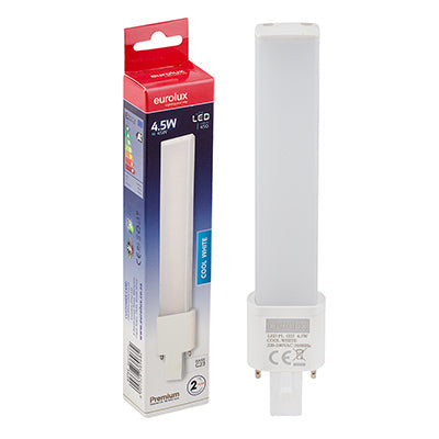 Eurolux LED PL 2Pin Premium 4.5W G23 4000K in Electrical & Lighting,Lighting,Globes & Tubes