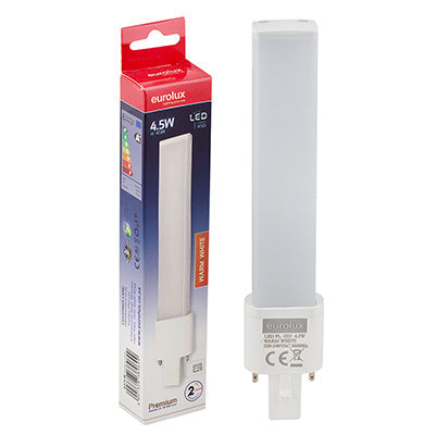 Eurolux LED PL 2Pin Premium 4.5W G23 3000K in Electrical & Lighting,Lighting,Globes & Tubes