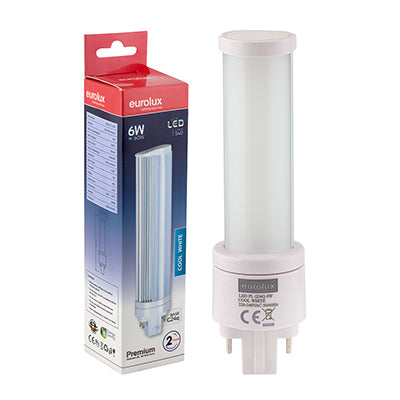 Eurolux LED PL 4Pin G24q 6w 4500K additional info under fitting specs in Electrical & Lighting,Lighting,Globes & Tubes