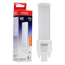 Eurolux LED PL 4Pin G24q 6w Warm White additional info under fitting specs in Electrical & Lighting,Lighting,Globes & Tubes