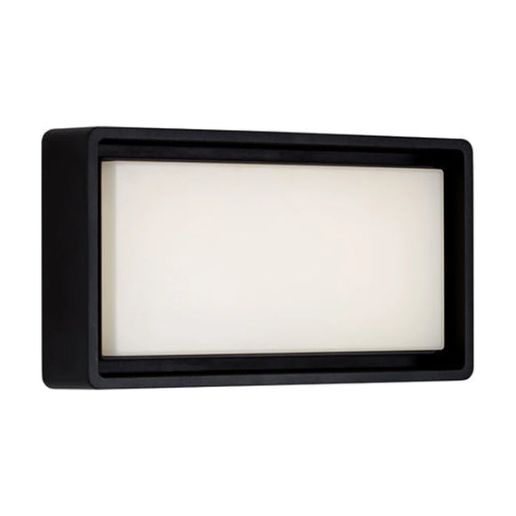Eurolux Rectangular Bulkhead 320mm Black - image 01