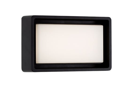 Eurolux Rectangular Bulkhead 240mm Black in Electrical & Lighting_Interior Lighting