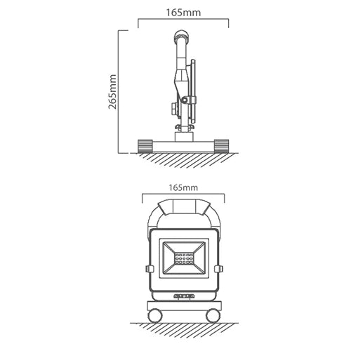 Eurolux Worklight with H Stand LED 20W - image 01