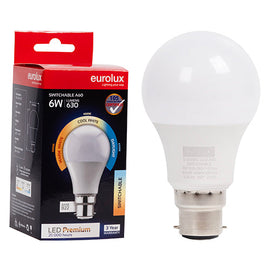 Eurolux LED Globe A60 Premium Switchable 6w B22 N in Electrical & Lighting,Lighting,Globes & Tubes