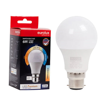Eurolux LED Globe A60 Premium Switchable 6w B22 N - image 01
