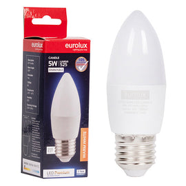 Eurolux LED Globe Candle Premium 5W E27 3000K Dimmable N in Electrical & Lighting,Lighting,Globes & Tubes