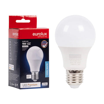 Eurolux LED Globe A60 Premium 9w E27 4000K Dimmable N - image 01