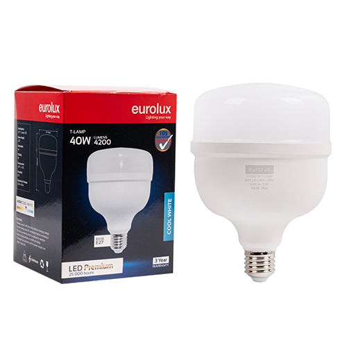 Eurolux LED T-Lamp Premium 40w E27 4000K N in Electrical & Lighting,Lighting,Interior Lighting