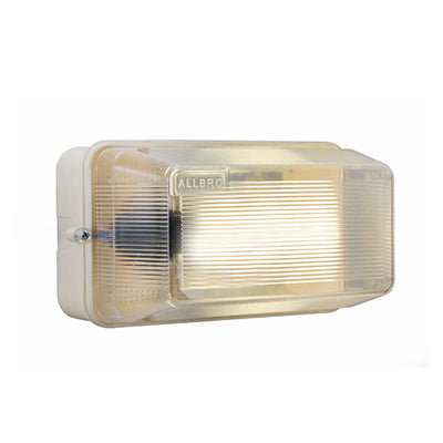 Eurolux Rectangular Bulkhead Plastic 195mm White LED 1x6w in Electrical & Lighting_Interior Lighting