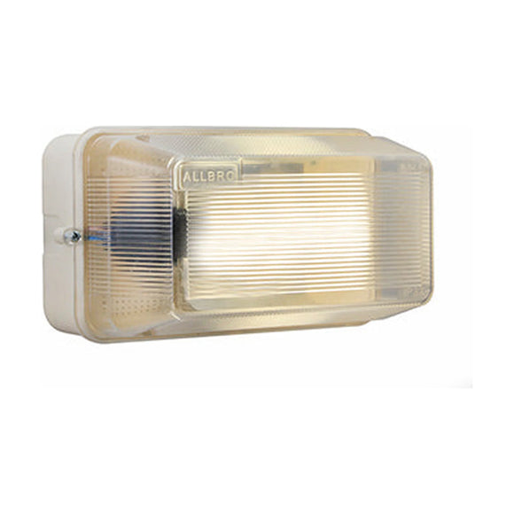 Eurolux Rectangular Bulkhead Plastic 195mm White LED 1x6w - image 01