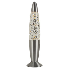 Eurolux Glitter Lamp with Silver Metal Cap & Base Clear Water in Electrical & Lighting, Interior Lighting, Lighting