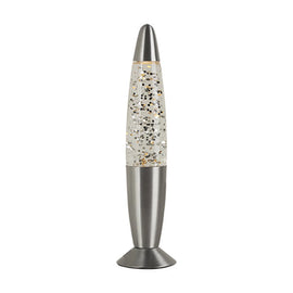 Eurolux Glitter Lamp with Silver Metal Cap & Base Clear Water - image 01