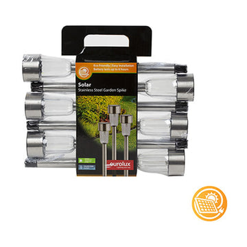 Eurolux Solar Stainless Steel Tube Spike Retail Pack - image 01