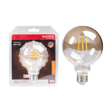 Eurolux LED Filament Globe Maxi Globe G95 Amber 4w E27 2700K N - image 01