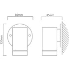 Eurolux Wall Light Outdoor Downfacing Black - image 01