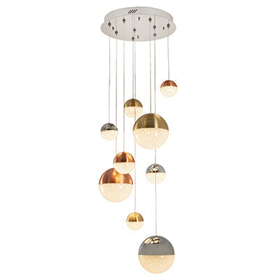 Eurolux Pendant Halola 9LT 450mm Chrome in Electrical & Lighting,Lighting,Interior Lighting