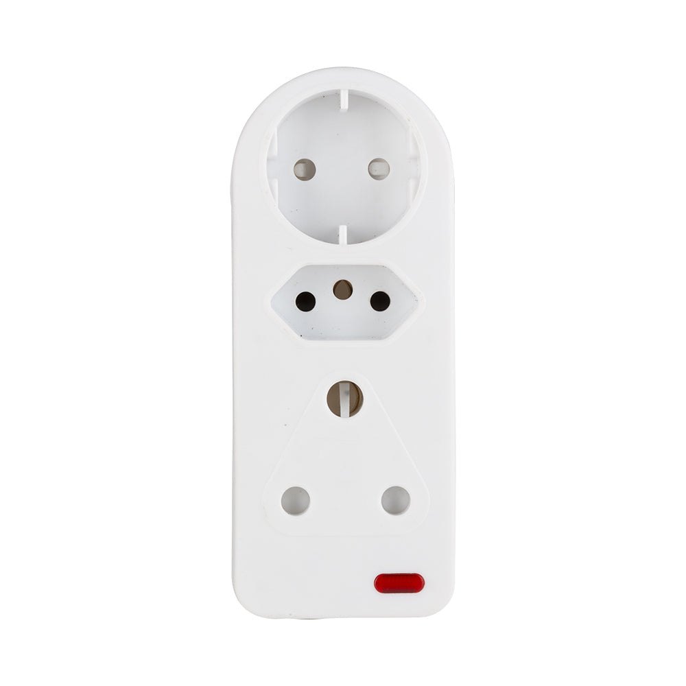 Eurolux 3 Way Adaptor 1xSCH 1x16An 1x16A High Surge Protection in Electrical & Lighting,Electrical Accessories,Multiplugs & Extension Cords