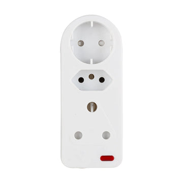 Eurolux 3 Way Adaptor 1xSCH 1x16An 1x16A High Surge Protection - image 01