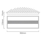 Eurolux LED Linear Hanging Panel 150W 4000K - image 01
