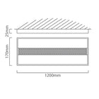 Eurolux LED Linear Hanging Panel 200w 4000K - image 01