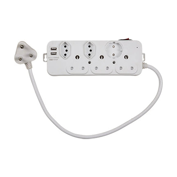 Eurolux 6 Way Multiplug Normal USB - image 01