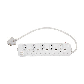 Eurolux 10 Way Multiplug 5X16A 3Pin Plug 4X16A 1XSchuko 2XUSB - image 01