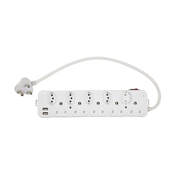 Eurolux 10 Way Multiplug 5X16A 3Pin Plug 4X16A 1XSchuko 2XUSB - image 01