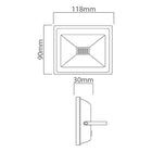 Eurolux LED 20W Floodlight Black 4000K Twin Pack - image 01