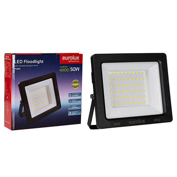 Eurolux LED 50W Floodlight Black 4000K in Electrical & Lighting,Lighting,Exterior Lighting