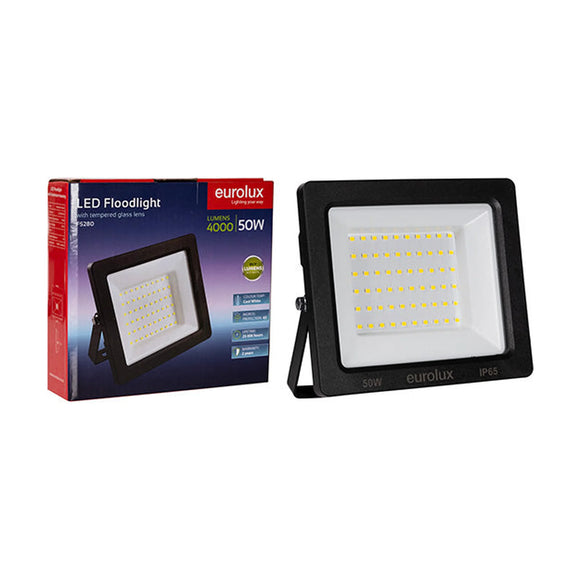 Eurolux LED 50W Floodlight Black 4000K - image 01