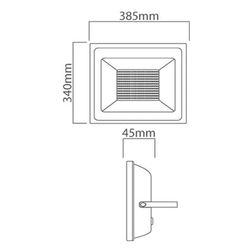 Eurolux LED 200w Floodlight Black 4000K - image 01