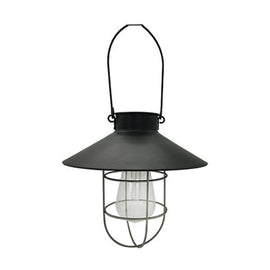 Eurolux Solar Large Hanging Cage Lantern Black - image 01