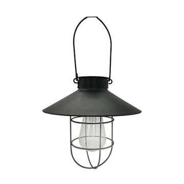 Eurolux Solar Large Hanging Cage Lantern Black - image 01