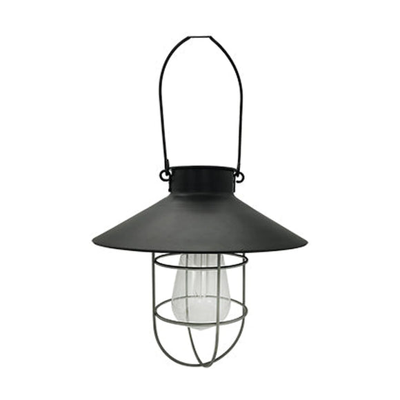 Eurolux Solar Large Hanging Cage Lantern Black - image 01