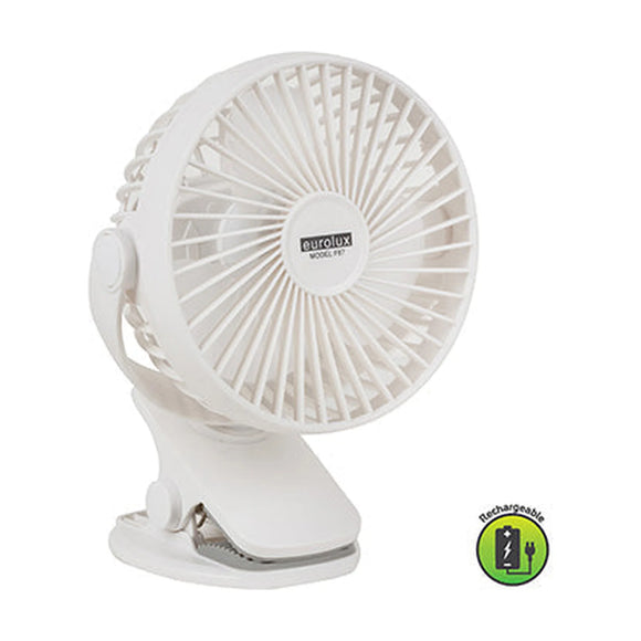 Eurolux Rechargeable Portable USB Mini Clip-on Fan - image 01