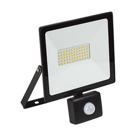 Eurolux LED 50W Floodlight & Sensor Black 4000K in Electrical & Lighting,Lighting,Exterior Lighting