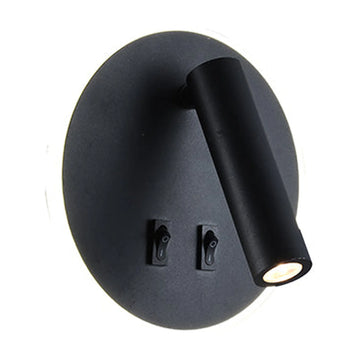 Eurolux Wall Light Metal Round 160mm Black - image 01