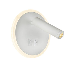 Eurolux Wall Light Metal Round 160mm White in Electrical & Lighting,Lighting,Interior Lighting