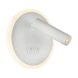 Eurolux Wall Light Metal Round 160mm White - image 01
